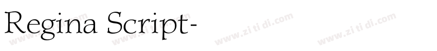 Regina Script字体转换